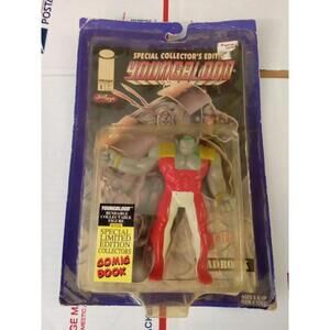 Special Collectors Edition Youngblood Badrock Action Figure bend em comic rare